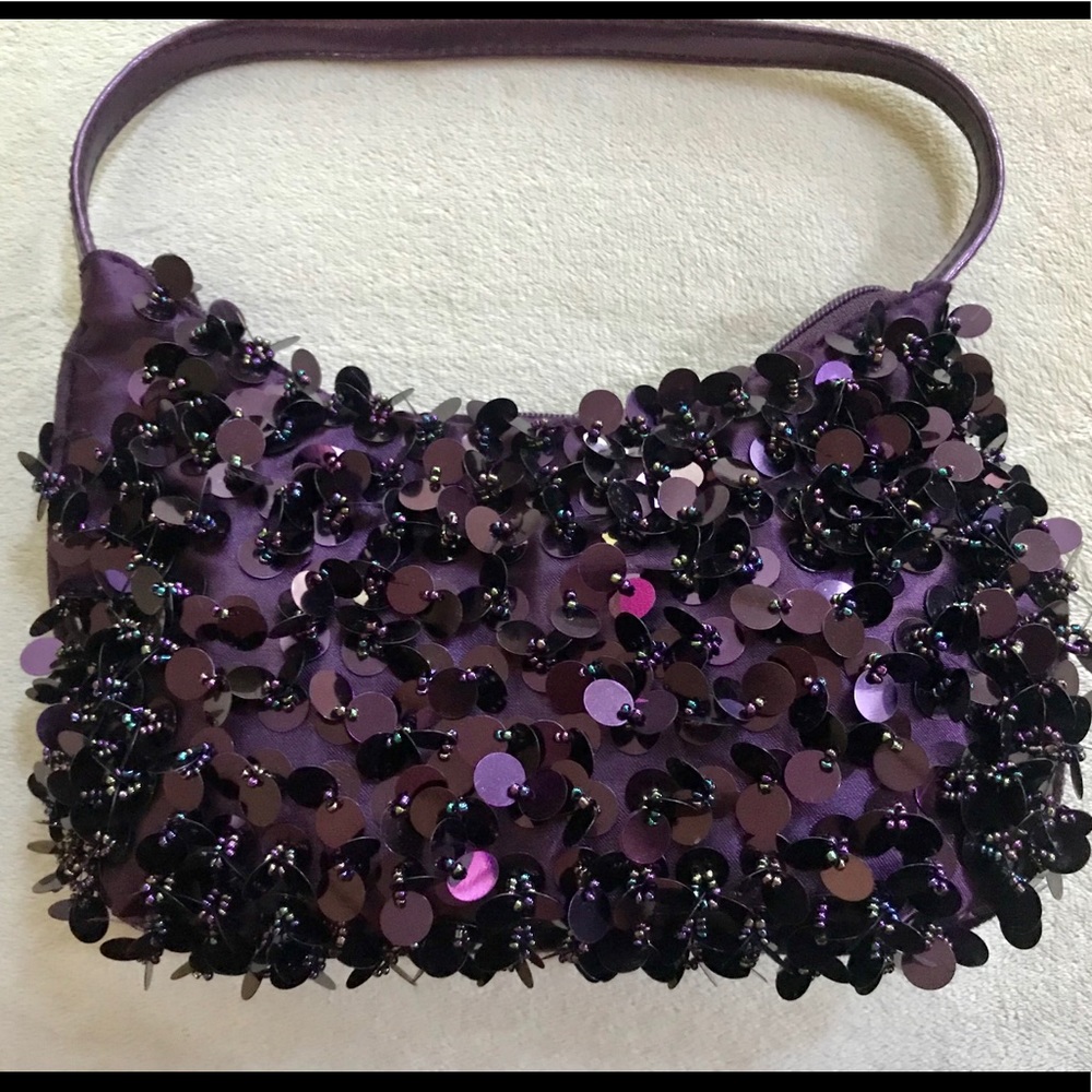Purple party purse